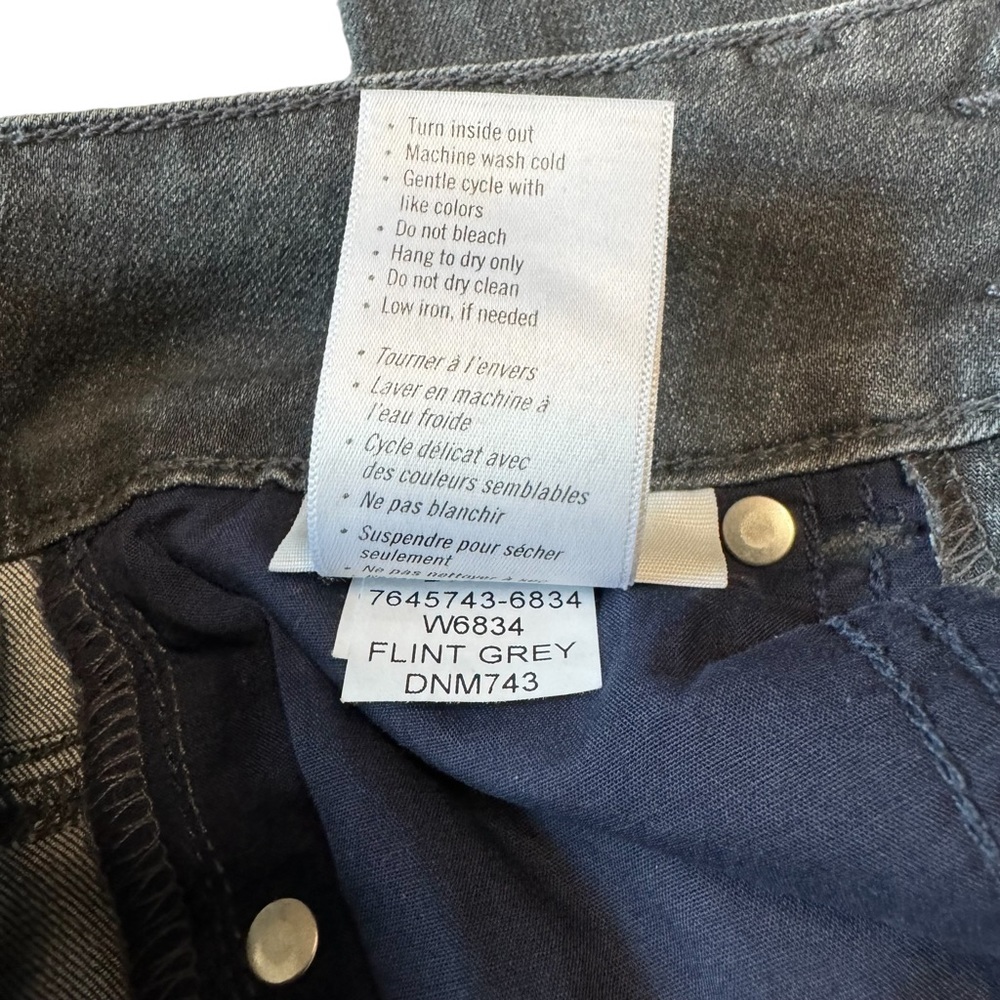 Paige Cindy High Waist straight leg ankle jeans flint grey size 23 - Picture 6 of 7